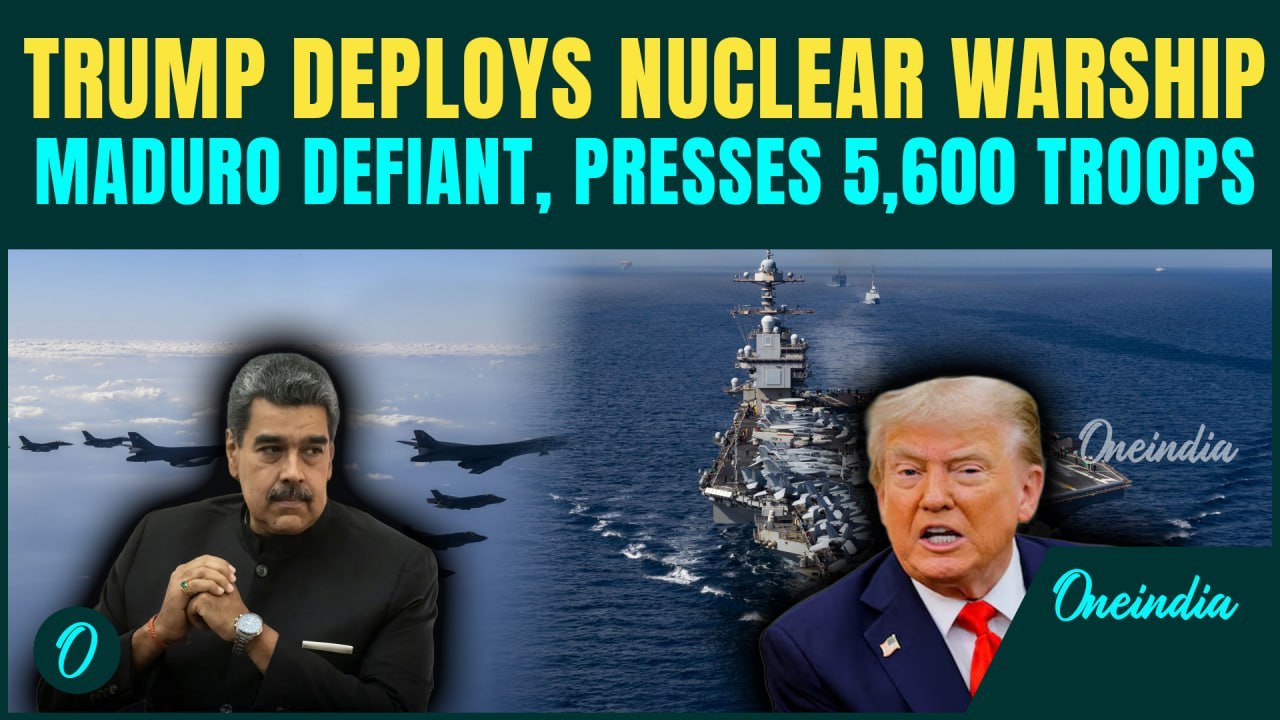U.S-Venezuela War BREAKING: Trump Deploys NUCLEAR Warship 'Gerald Ford'| Maduro Presses 5,600 Troops