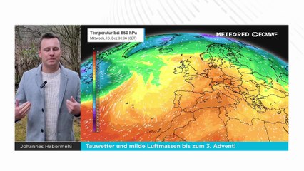 Rekordwärme in Deutschland - Tauwetter und milde Luftmassen bis zum 3. Advent!