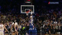 LeBron hits huge dunk
