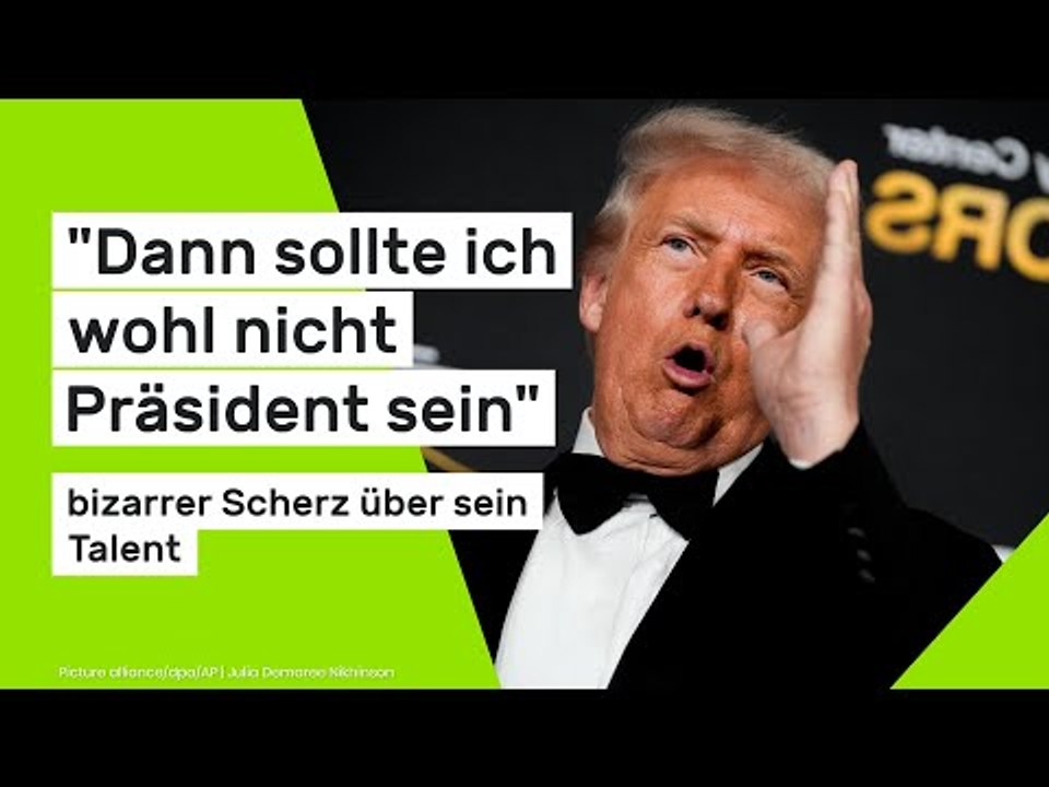Donald Trump: 'Dann sollte ich wohl nicht Präsident sein' - bizarrer Scherz über sein Talent