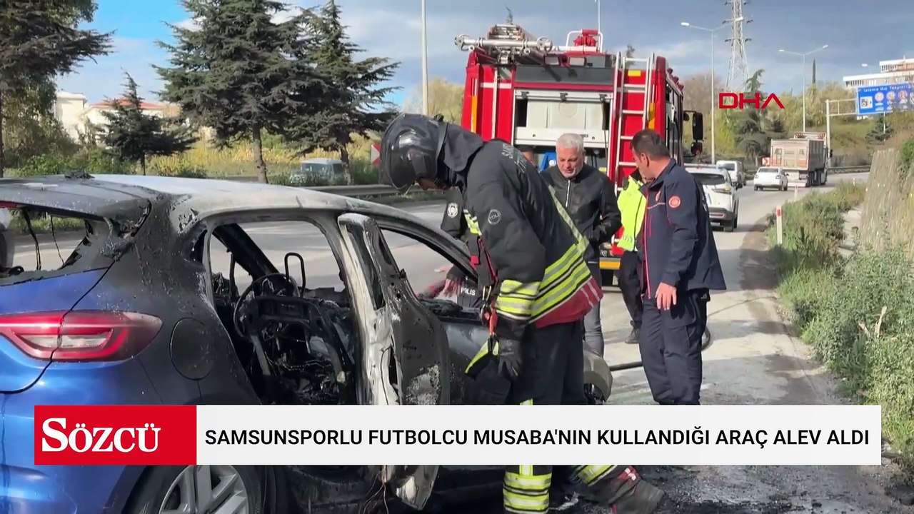 Yıldız futbolcu ailesiyle ölümden döndü! Aracı bir anda alev aldı