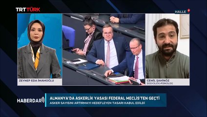 Alman ordusu yasasi meclisten gecti (TRT Türk, Haberdar, 08.12.2025)