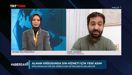 Alman ordusunda müslüman manevi rehberler, danismanlar ve imamlar (TRT Türk, Haberdar, 08.12.2025)