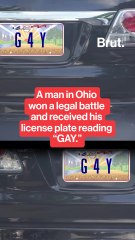 A man won a lawsuit to put "gay" on his license plate.