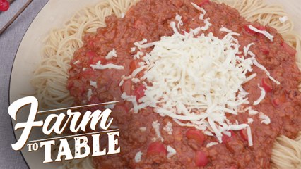 How to cook Pinoy-style Spaghetti for Christmas! | Farm to Table