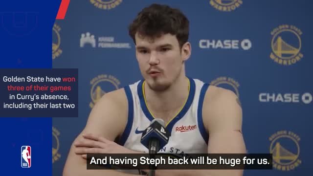 Warriors excited for 'huge' Curry return after back-to-back road wins