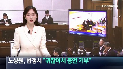 노상원 “귀찮아서 증언 거부…특검이 거짓 진술 강요”