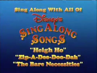 Disney's Sing-Along Songs 1987 Promo (DVD Quality)