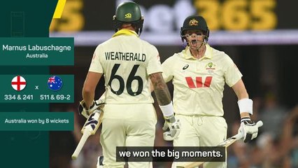 'Great effort' to be 2-0 up in the Ashes - Labuschagne