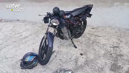 Jovem fica ferido em acidente no bairro Interlagos