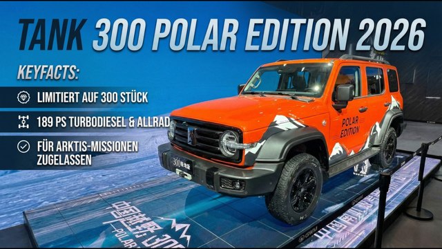 2026 Tank 300 Polar Edition – 189 PS & Allrad für eisige Missionen