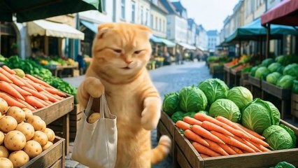 Mom Cat Saves Kitten from Car Animal Catcher