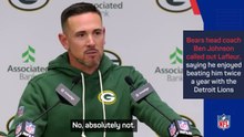 Packers' win over Johnson-led Bears wasn't personal - LaFleur