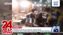 Iringan sa pagbubukas ng mga ilaw pampasko, nauwi sa suntukan at habulan | 24 Oras