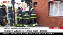 Violento accidente en Flores: atropelló a una familia y una mujer lucha por su vida