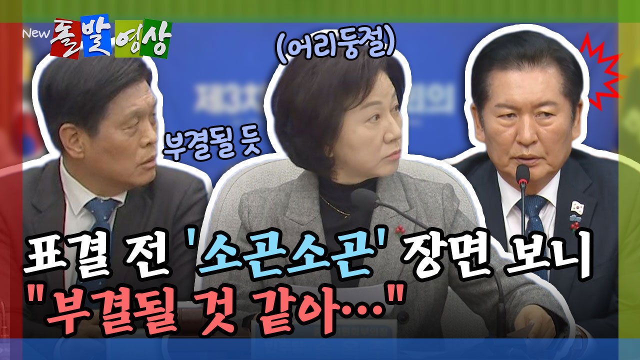 [돌발영상] 표결 전 '소곤소곤' 장면 보니 "부결될 것 같아…" / YTN