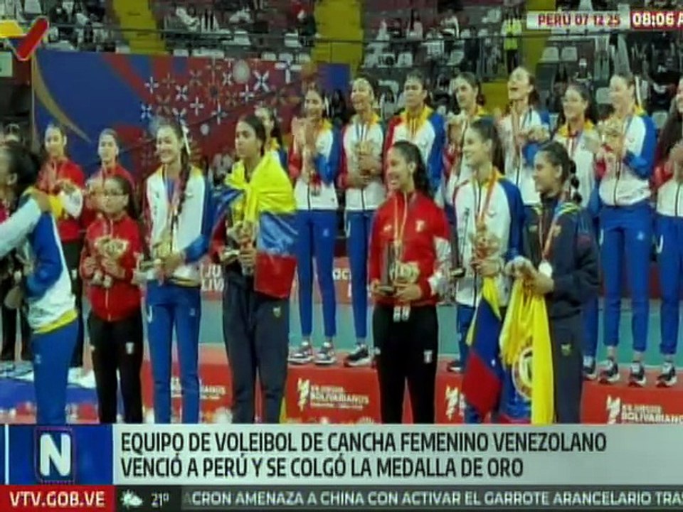 Venezuela vence a Perú y logra medalla de oro en los XX Juegos Bolivarianos Ayacucho – Lima 2025