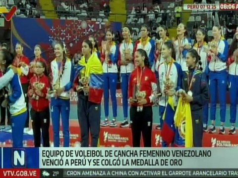 Venezuela vence a Perú y logra medalla de oro en los XX Juegos Bolivarianos Ayacucho – Lima 2025