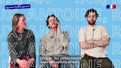 Épisode 3 : Margot, Antoine et Raphaël gèrent des troubles de voisinage avec Service Public