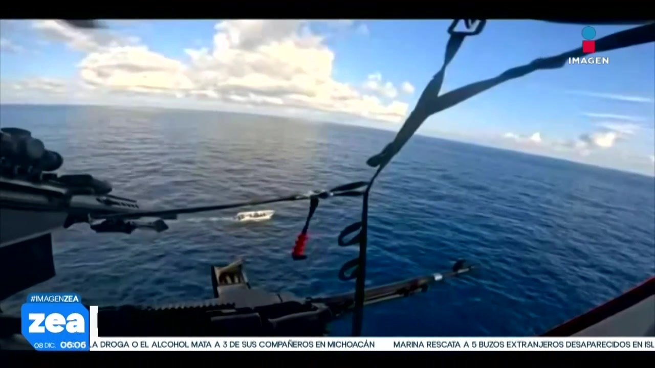 VIDEO: Francotirador dispara en contra de narcolancha