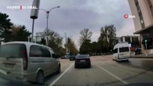 Elazığ'da trafikte makas anları! Saniye saniye kaydedildi