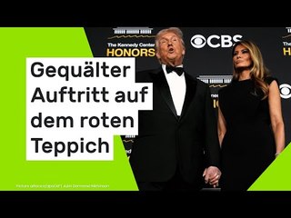 Gequälter Trump-Auftritt auf dem roten Teppich