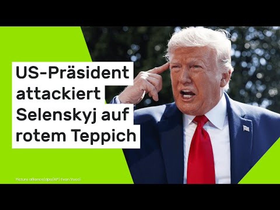 Donald Trump: 'The Don' ist 'enttäuscht' - US-Präsident attackiert Selenskyj auf rotem Teppich