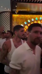 Festejo en trenecito del Inter Miami y Messi