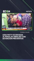 Lidia Patty de enviada al penal de Obrajes con detención preventiva