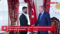 Cumhurbaşkanı Erdoğan, Filistinli yönetmen Basel Adra'yı kabul etti