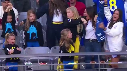 Matthew Stafford's daughter celebrates touchdown with The Fate of Ophelia dance