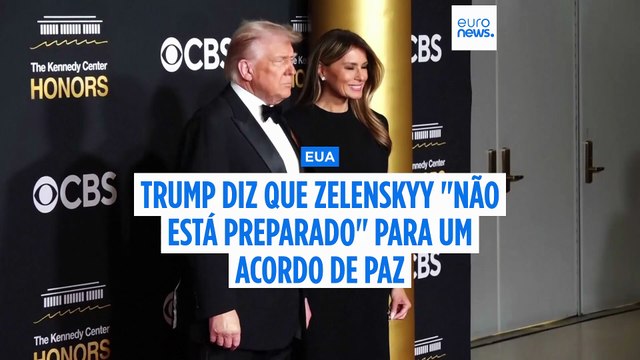 Trump diz que Zelenskyy não está pronto para assinar o acordo de paz apoiado pelos EUA