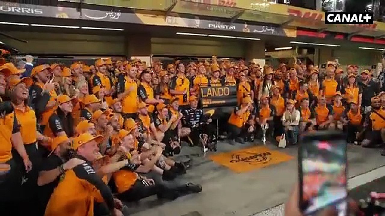 Les images de la célébration de McLaren pour le titre de Norris