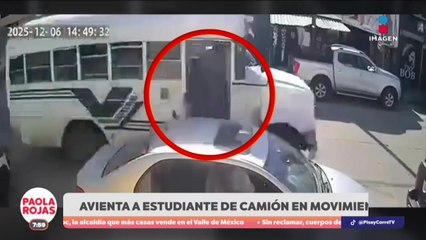 Chofer arroja a estudiante de camión en movimiento | DPC con Paola Rojas