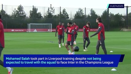Salah trains with Liverpool squad after explosive interview