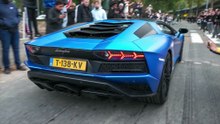 Lamborghini Aventador LP740-4 S with Custom exhaust - Revs, Accelerations & Flames!
