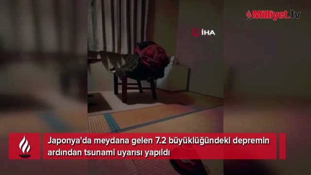 Japonya'da 7.2 büyüklüğünde deprem! Tsunami uyarısı geldi