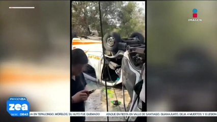 Unidad del transporte público del Estado de México cae a barranco, 20 personas resultaron lesionadas