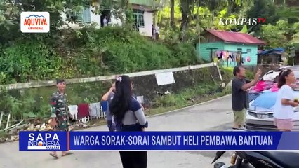 Tangis Bahagia Warga Tapanuli Tengah Sambut Heli Pembawa Bantuan: 14 Hari Terisolasi! | SAPA MALAM