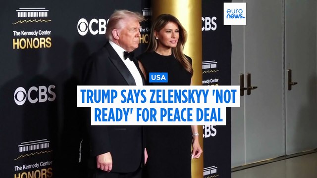 Trump says Zelenskyy 'isn't ready' to sign US-backed peace deal
