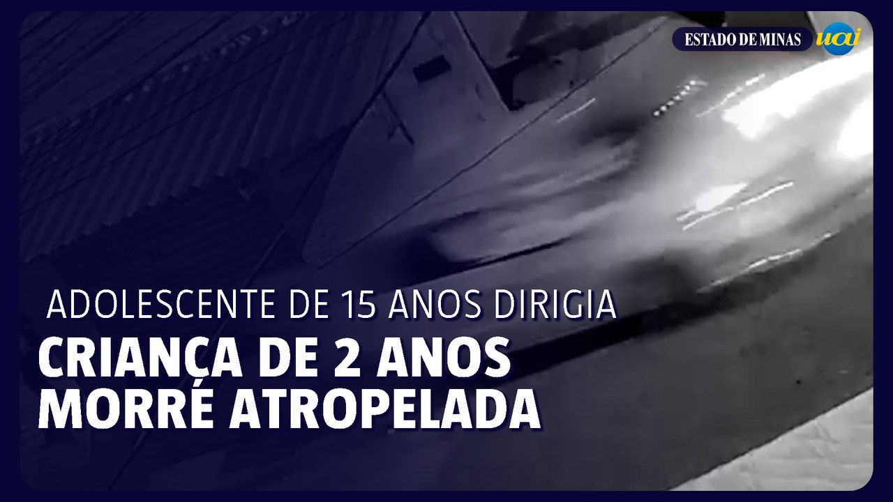 Criança de 2 anos morre atropelada por carro dirigido por adolescente de 15 anos