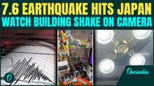 JAPAN EARTHQUAKE BREAKING: 7.6 Quake Triggers TSUNAMI Alert, Buildings Shake Like Cards On CAM