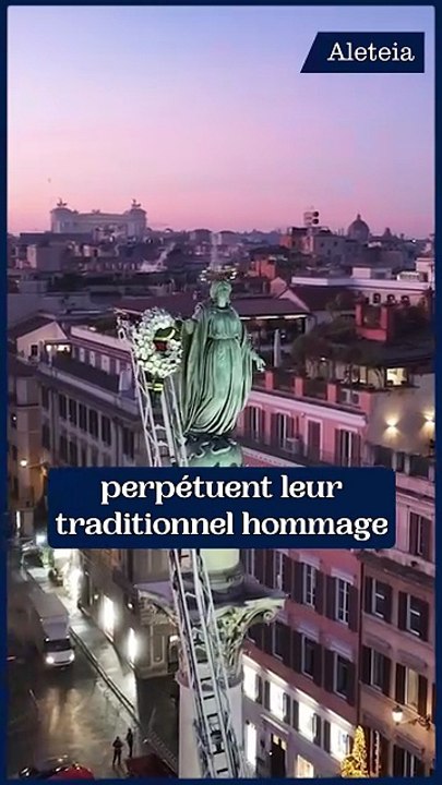 À Rome, les pompiers rendent hommage à la Vierge Marie