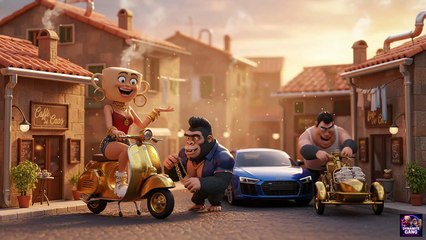 The Dynamite Gang Italian Brainrot Mems-Cappuccino Police Chase ☕ Nobody Escapes the Foam!