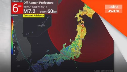 Jepun keluar amaran tsunami selepas gempa 7.2 magnitud