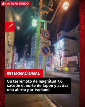 Un terremoto de magnitud 7,6 sacude el norte de Japón y activa una alerta por tsunami