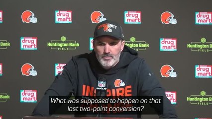 Stefanski takes blame for Browns' loss after pulling Sanders