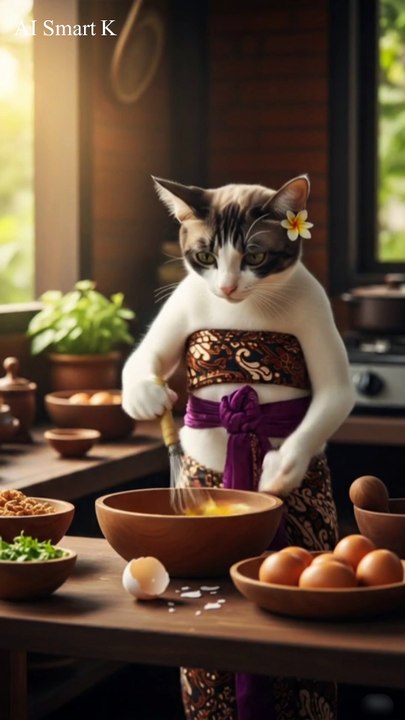 Cat Omelet Bana Raha Hai 😱 #aiforbeginners #aihacks #aitips #aitricks #artificialintelligence