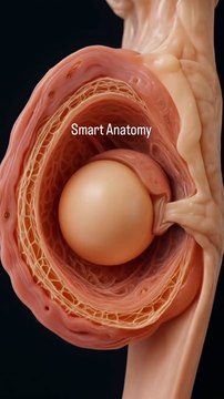 Ovulation and how a healthy egg disintegrate without fertilisation(MP4)