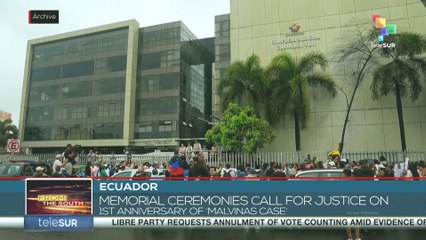 Ecuador marks first anniversary of ‘Malvinas Case’ with calls for justice